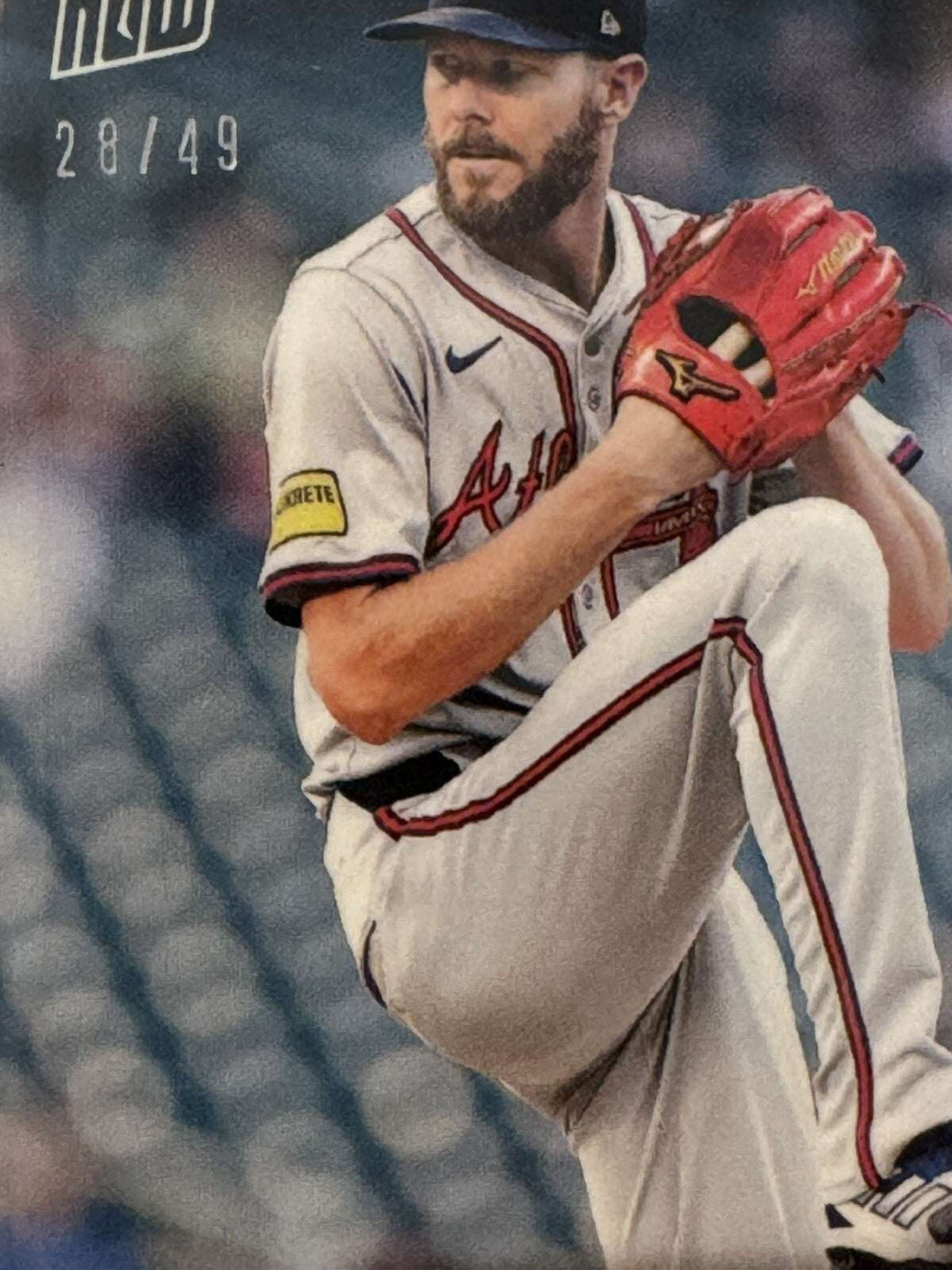 2024 Topps Now Chris Sale Braves limited edition MLB baseball card 28/49