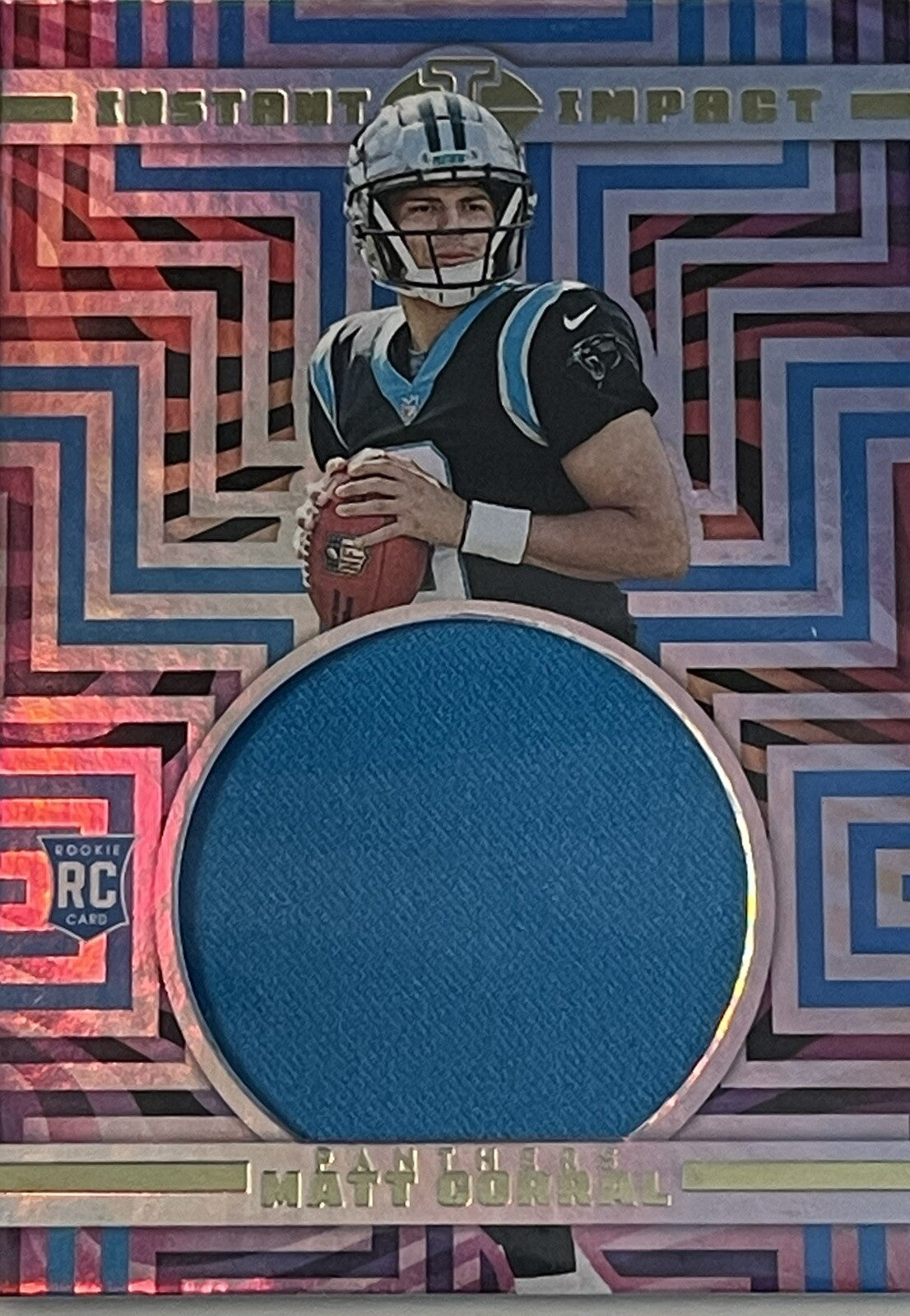 2022 Panini Illusions Matt Corral RC Rookie Instant Impact Patch #II-MC Panthers
