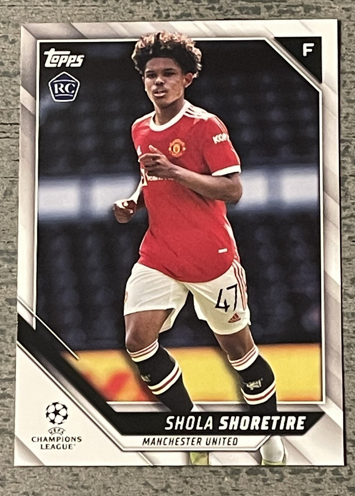 Shola Shoretire 2021/22 Topps UEFA Champions League RC #21 Manchester United