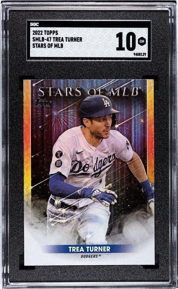 2022 Topps Series 2 Stars Of The Trea Turner #SMLB-47 - MLB LA Dodgers - SGC 10