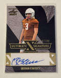 47/99 Quinn Ewers RC Auto 2022 Leaf Ultimate Sign. TEXAS Longhorns Card #UXS-QE1