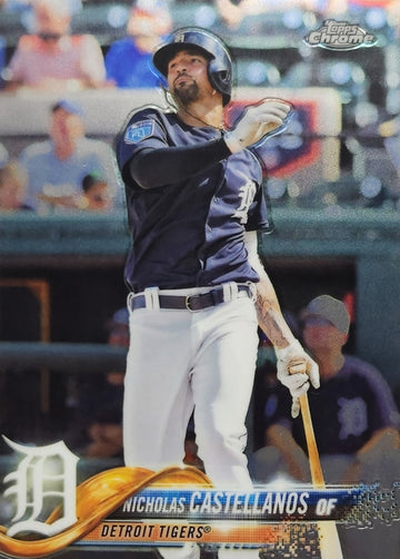 2018 Topps Chrome Nick Nicholas Castellanos Card #104 Phillies MLB JUST PULLED!