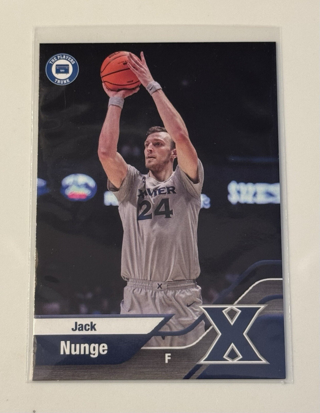 Jack Nunge* 2022 Campus Collection Players Trunk Card #10 NCAA Xavier Musketeers