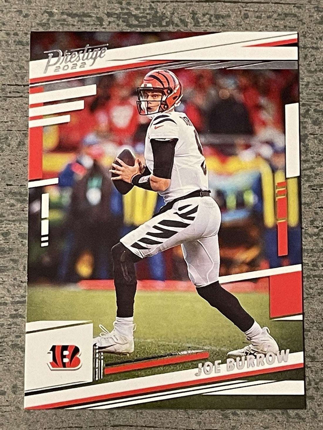 2022 Panini Prestige Joe Burrow Bengals base football trading card number 57