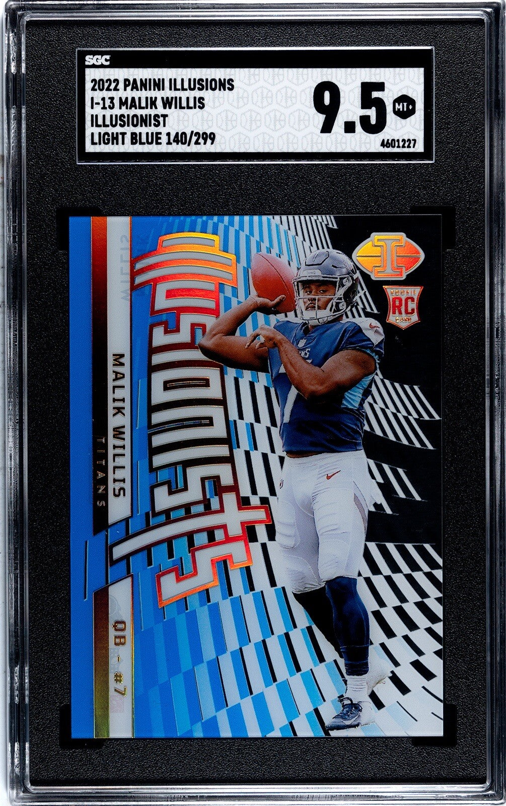 2022 Panini Illusions Illusionists Malik Willis Light Blue /140/299 NFL  Titans*