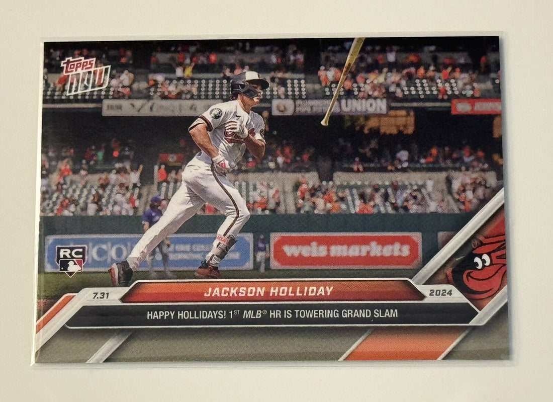 Jackson Holliday RC 2024 MLB TOPPS NOW Orioles 1st Grand Slam HR Rookie Card 489