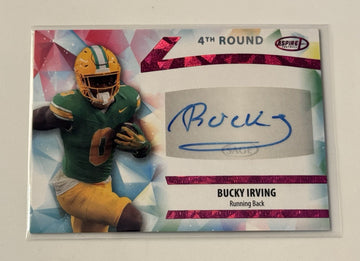 2024-SAGE ASPIRE-BUCKY IRVING RC* Auto FOIL ROOKIE Card ASP- BI - OREGON-TB Bucs