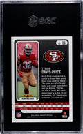 2022 Absolute Football Tyrion Davis-Price RC Red Card #126 NFL SF 49’ers - SGC 9
