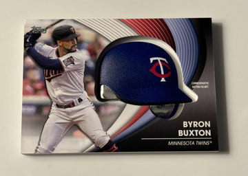 2022 Topps Series 2 Batting Helmet Commemorative Relics Byron Buxton - MLB Twins