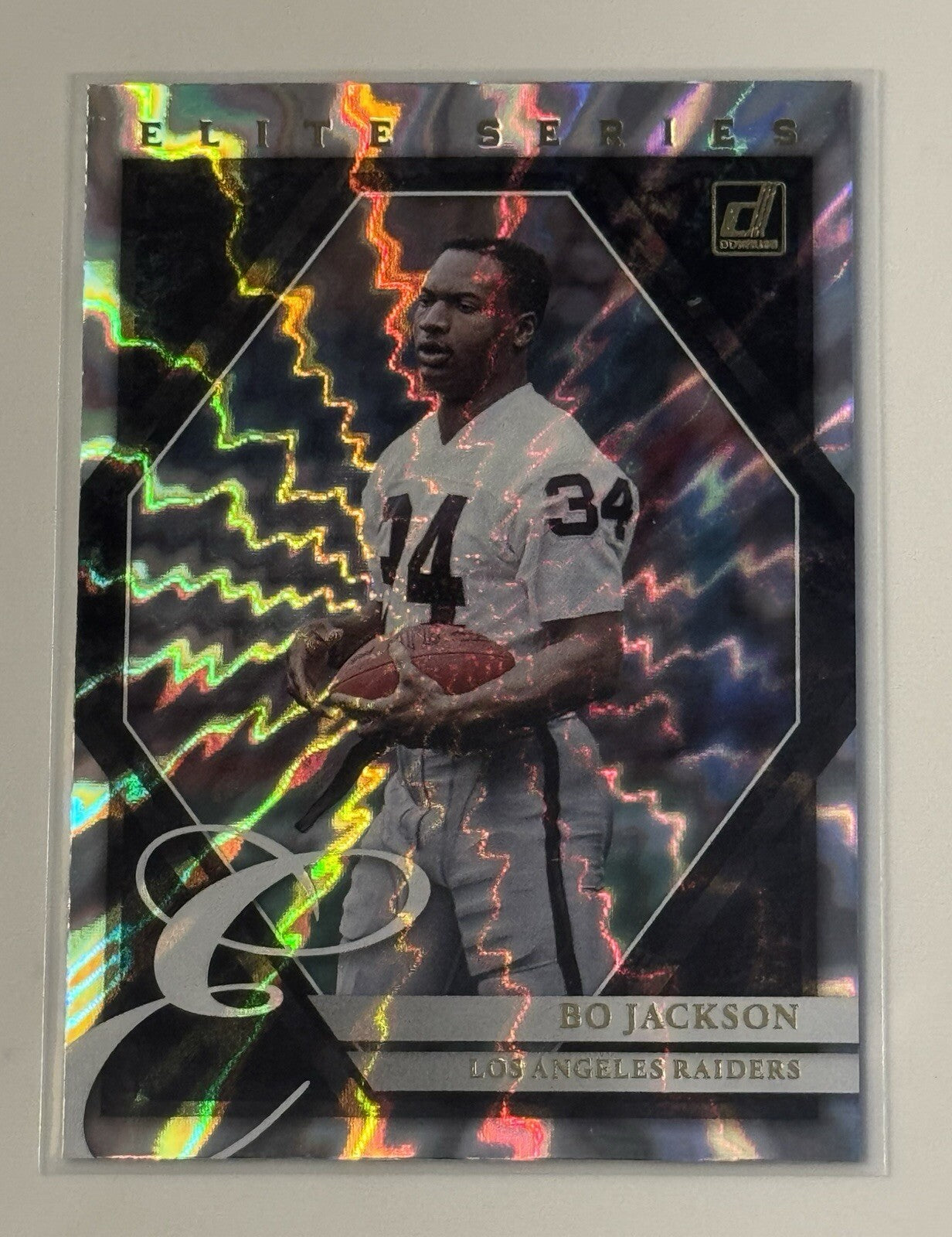 2021 Donruss Bo Jackson Elite Series #ESBJA - Los Angeles Raiders Nice Card!