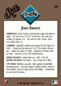 1992 Leaf Studio John Smoltz MLB Atlanta Braves Baseball Card 10 - Hall Of Fame*