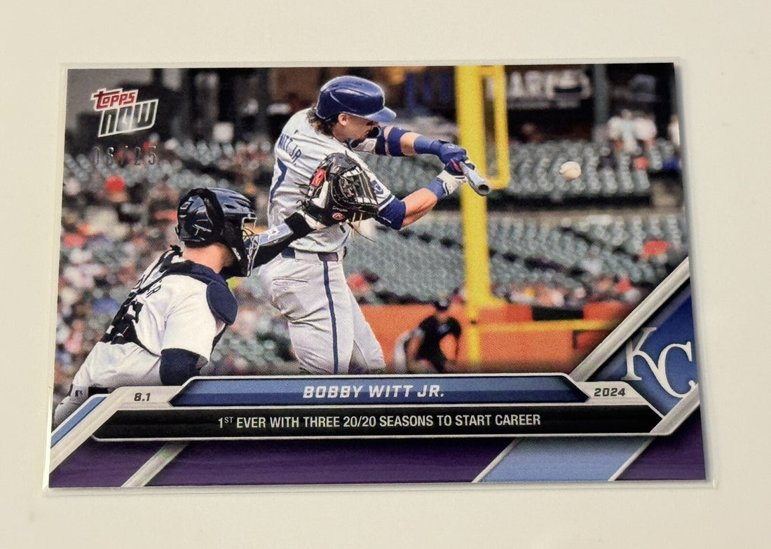 06/25* Bobby Witt Jr. With 1st 3 20/20 Seasons MLB KC Royals 2024 Topps Now #502