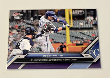 06/25* Bobby Witt Jr. With 1st 3 20/20 Seasons MLB KC Royals 2024 Topps Now #502