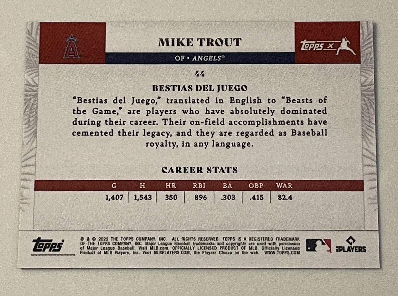 Juan Soto 2022 Topps X Curated Set #59 Postseason Moments - MLB Padres/Nationals