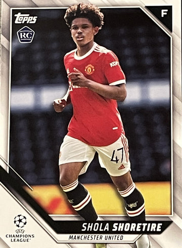 Shola Shoretire 2021/22 Topps UEFA Champions League RC #21 Manchester United