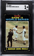 1971 Topps MLB World Series Game 3 SGC 1 Card #329 - 54 HOF Players In This Set!