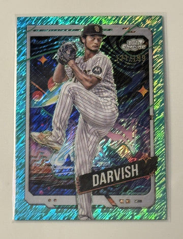 171/199 2024 Topps Chrome Cosmic Yu Darvish Purple Nebula Refractor* Padres #170