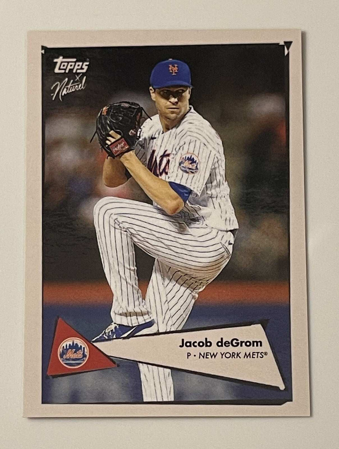 2022 Topps X Naturel Jacob deGrom New York Mets baseball card 1952 Topps #35