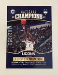 Tristen Newton* RC* 182/250* 2022 Campus Collection Players Trunk UCONN Huskies*