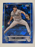 2022 Topps Chrome Update Sapphire Matt Brash Rookie Debut RC Card US274 Mariners