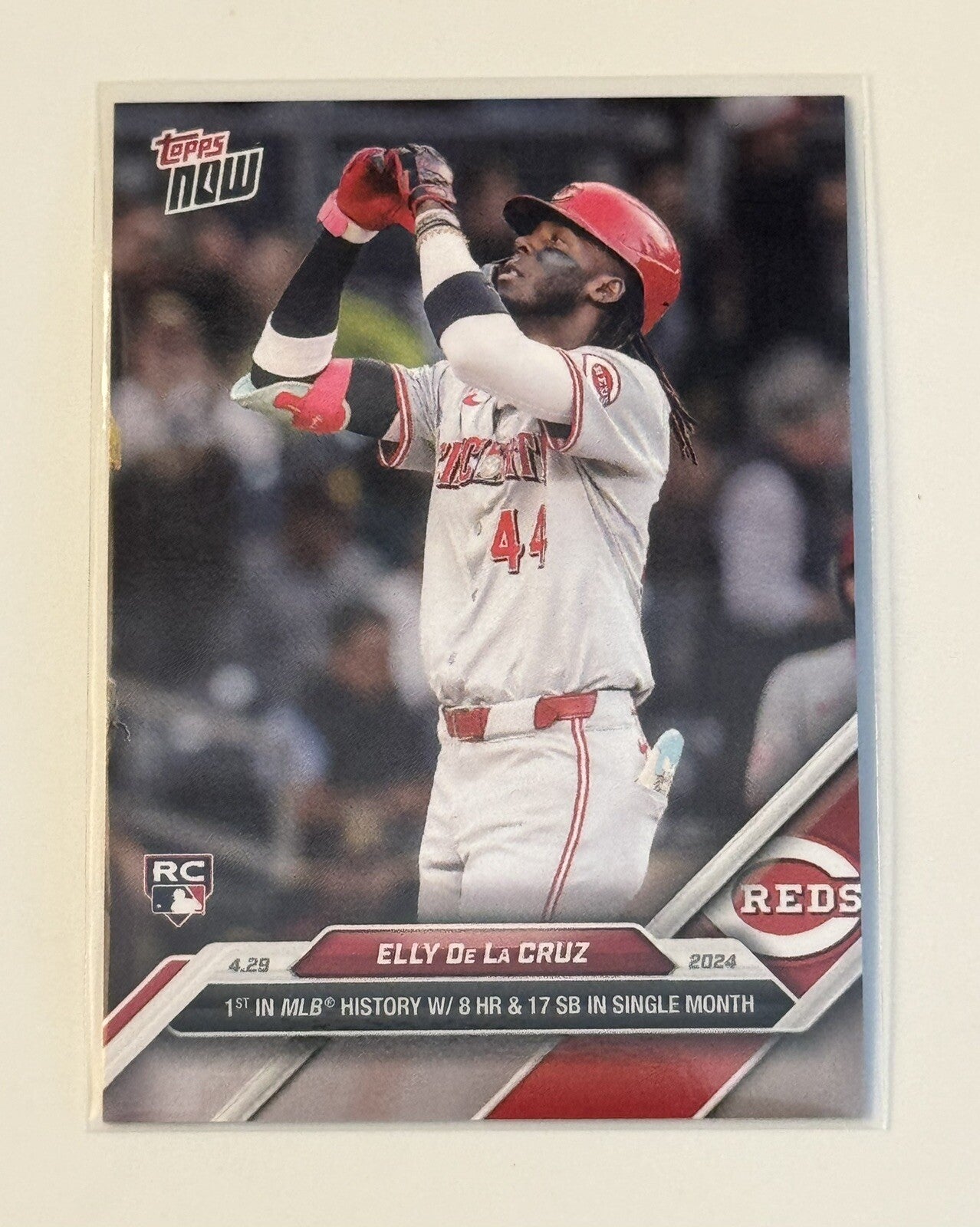 Elly De La Cruz RC 2024 TOPPS NOW Card MLB Cincy REDS Historic Rookie Month #135