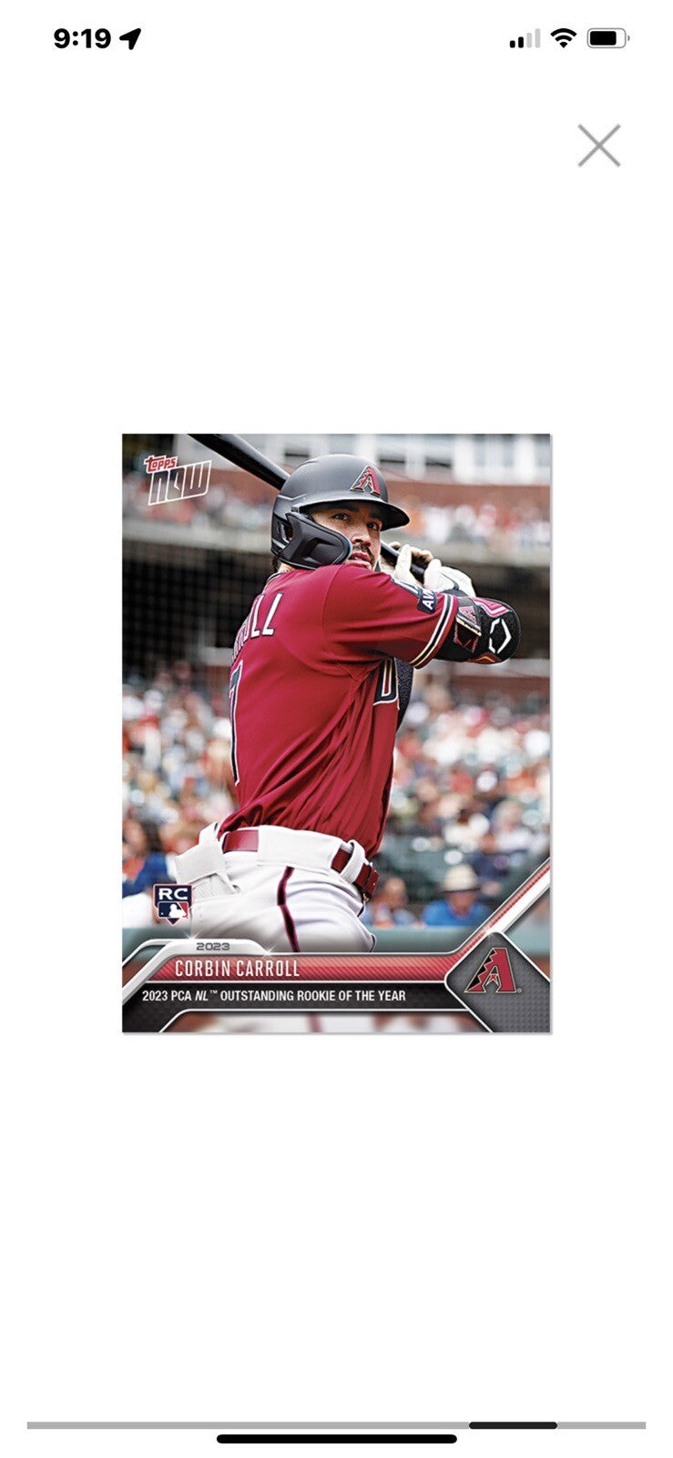 2023 MLB TOPPS NOW Players Choice Awards 10 Card Set Carroll RC Gunnar RC Ohtani