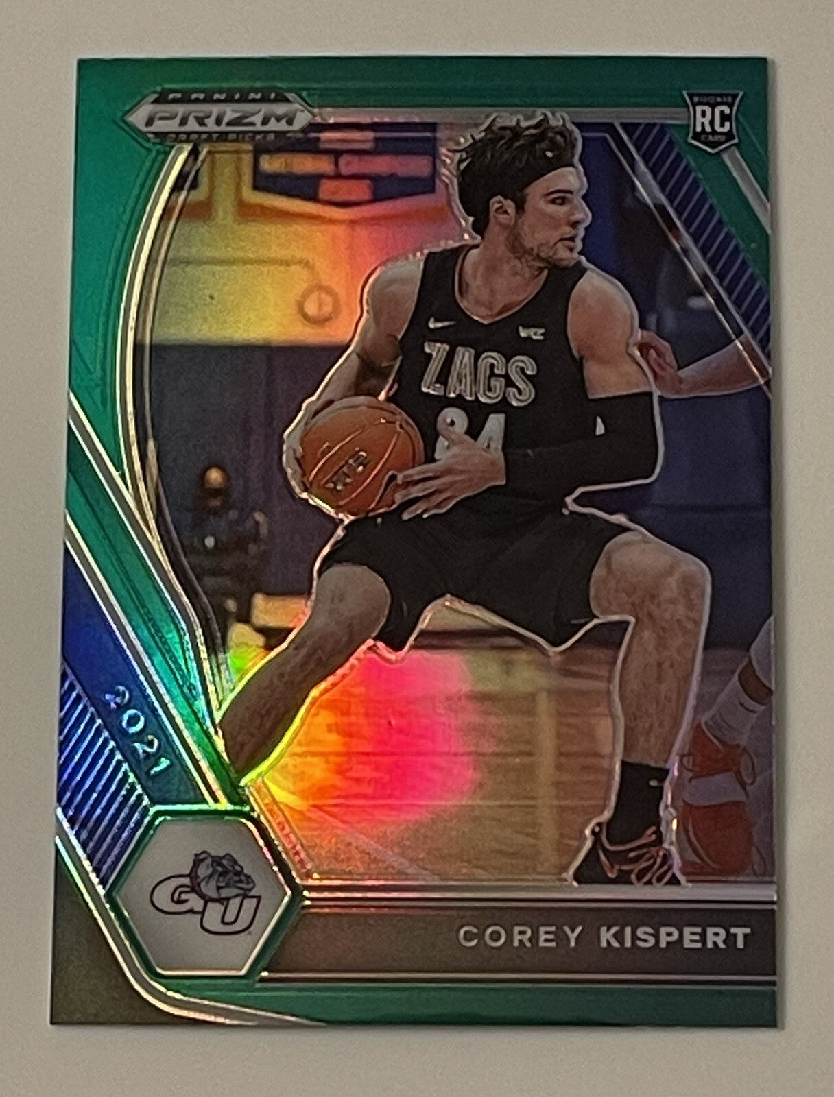 2021 Panini Prizm COREY KISPERT RC Card Card #8 NBA Rookie Washington Wizards