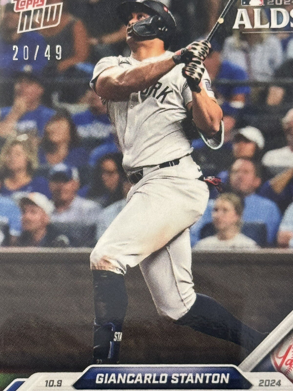 20/49* Giancarlo Stanton Game Winning Blast! 2024 MLB Topps NOW® NY Yankees 818*