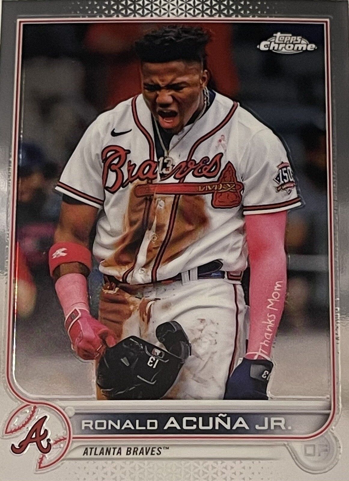 RONALD ACUNA JR 2022 Topps Chrome Card #165 MLB Atlanta Braves WS Champion