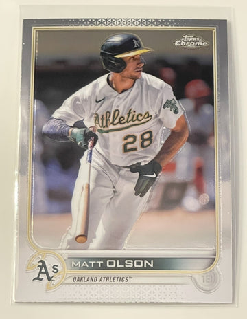 2022 Topps Chrome - Matt Olson* Card #148 - MLB Oakland Athletics/MLB Braves ATL