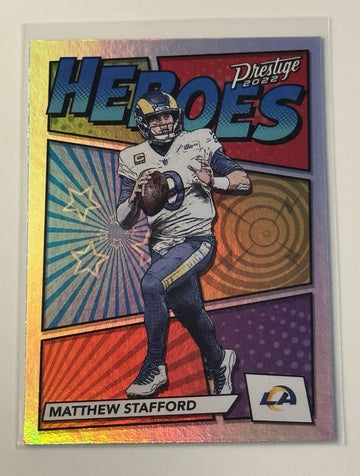 2022 Prestige MATTHEW STAFFORD* Heroes NFL Los Angeles Rams Football - Card #H-7
