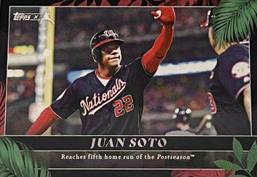 Juan Soto 2022 Topps X Curated Set #59 Postseason Moments - MLB Padres/Nationals