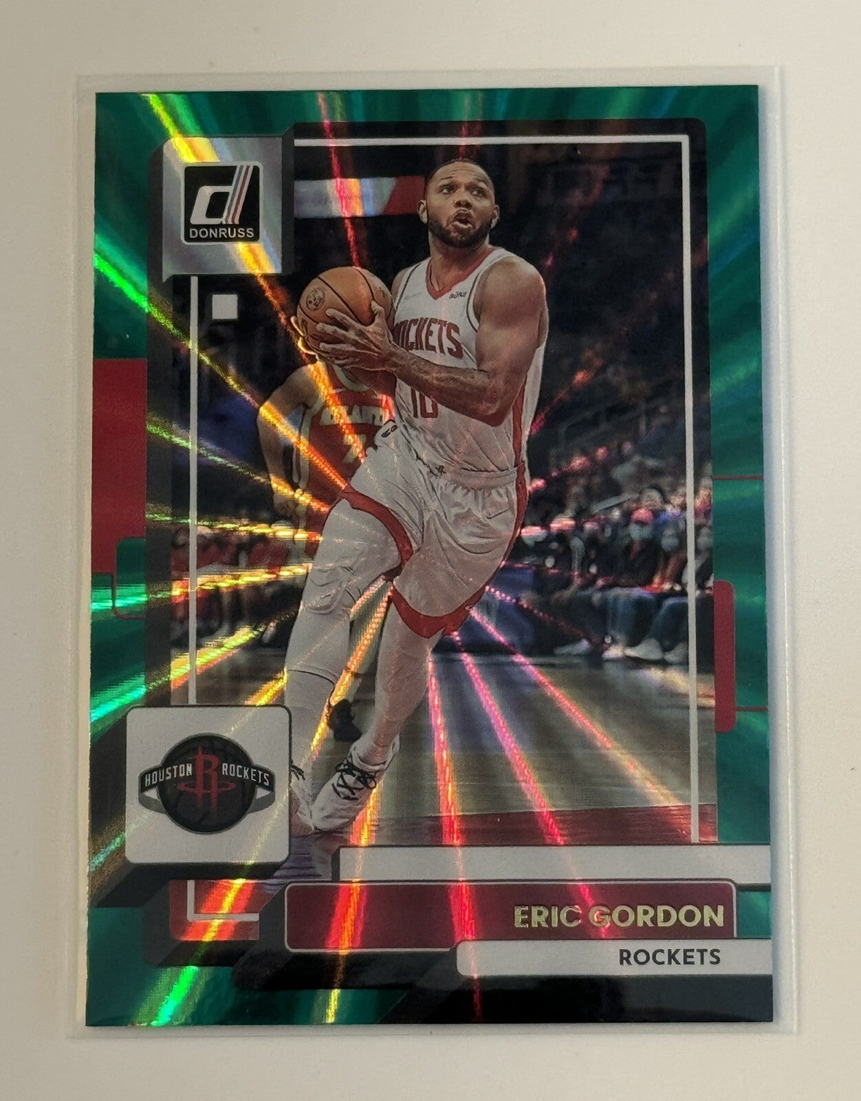2022-23 Panini Donruss Eric Gordon Green Holo Laser NBA Houston Rockets Card 149