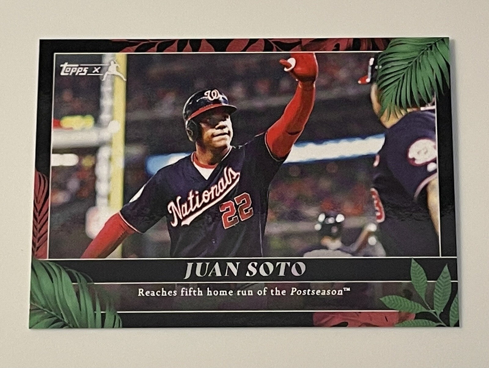 Juan Soto 2022 Topps X Curated Set #59 Postseason Moments - MLB Padres/Nationals