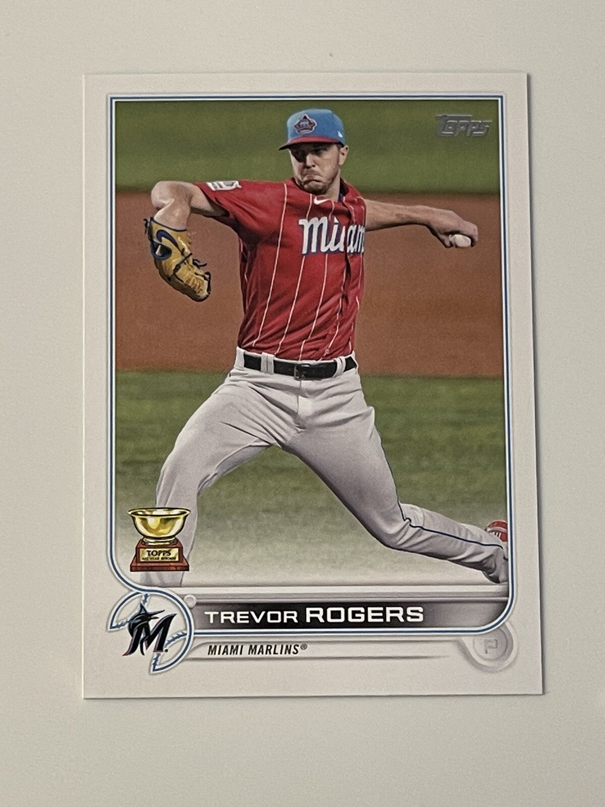 2022 Topps Series 1 Trevor Rogers - 1st Edition #24 - MLB Miami Marlins Baseball