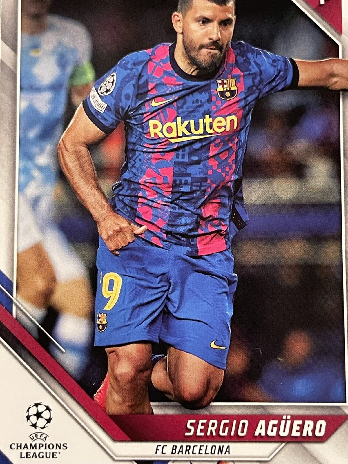 Sergio Aguero 2021-22 Topps Chrome UEFA Champions League Soccer UCL 39 Barcelona