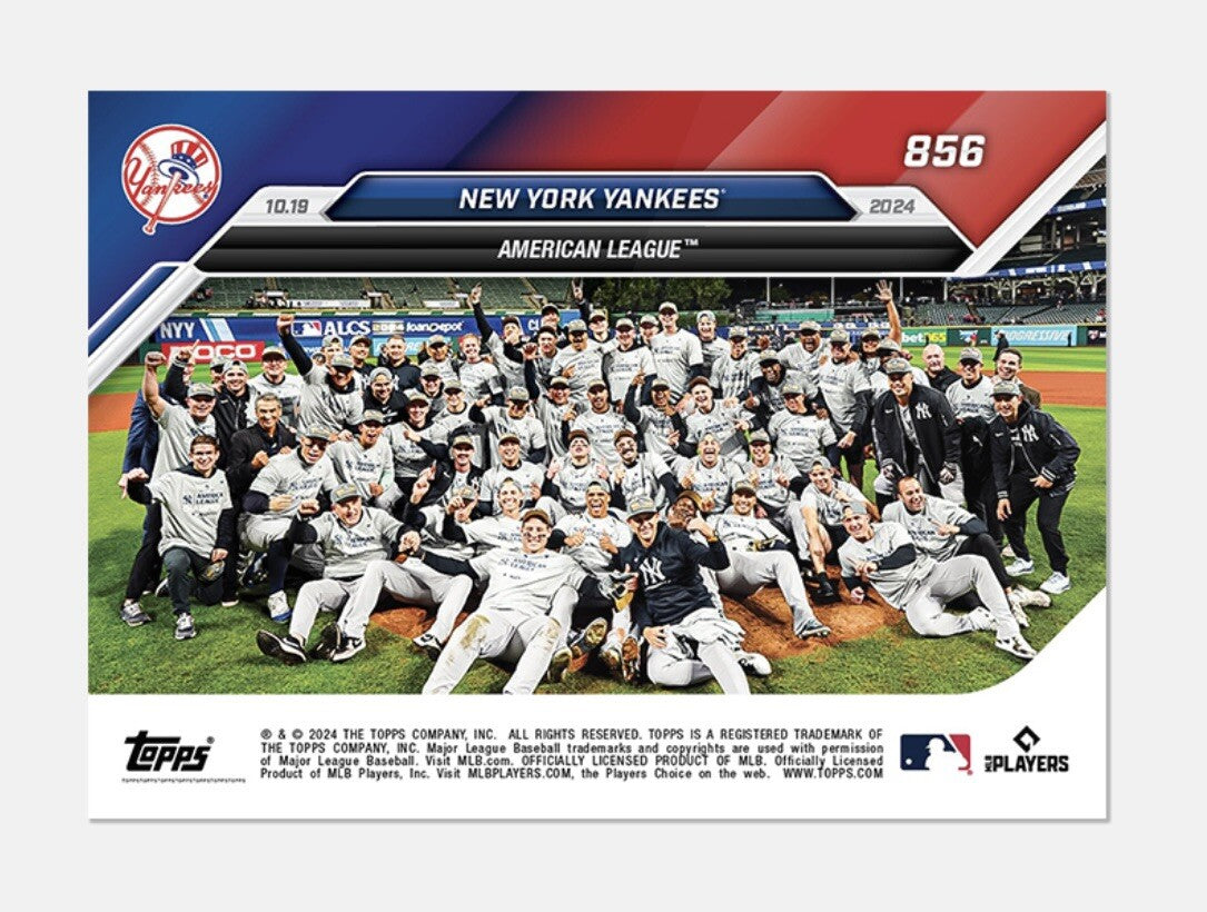 NY YANKEES* ALCS Champions - 1st World Series - 2009 2024 MLB Topps NOW® - READY