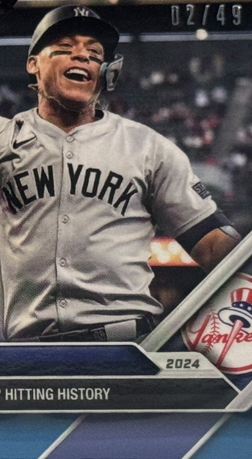 2/49 Aaron Judge 2024 MLB TOPPS NOW Card 249 Surpasses Gehrig NY Yankees History