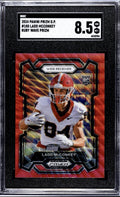 2024 Panini Prizm Draft LADD McCONKEY RC Red Wave Prizm 180 UGA/Chargers SGC 8.5