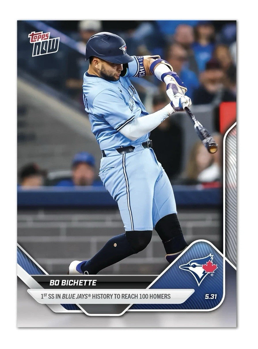 Bo Bichette 1st* Toronto Blue Jay SS  To 100 HR - 2025 MLB Topps NOW - Card #241