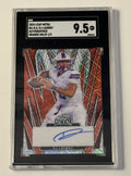 1/3 DJ Lagway RC* Auto 2024 LEAF Metal FOOTBALL BADJL ORANGE MOJO GATORS SGC 9.5