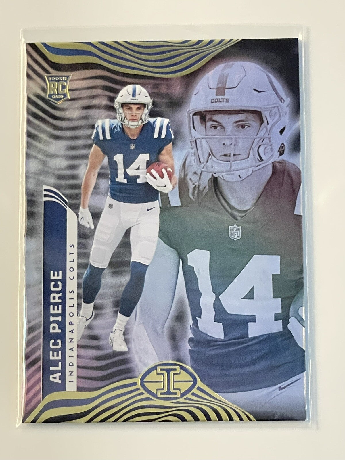 ALEC PIERCE* - RC ROOKIE LIGHT BLUE HOLOFOIL - NFL COLTS- 2022 PANINI ILLUSIONS*
