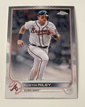 Austin Riley 2022 Topps Chrome Card #116 MLB Atlanta Braves - World Series Champ