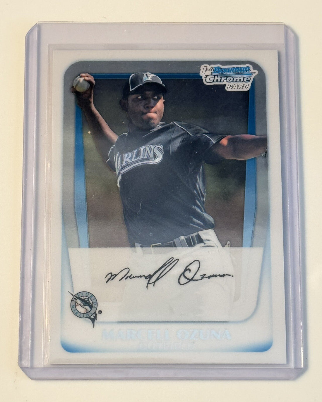 Marcell Ozuna RC 2011 Bowman Chrome Prospects #BCP36 1st MLB Braves Rookie Card