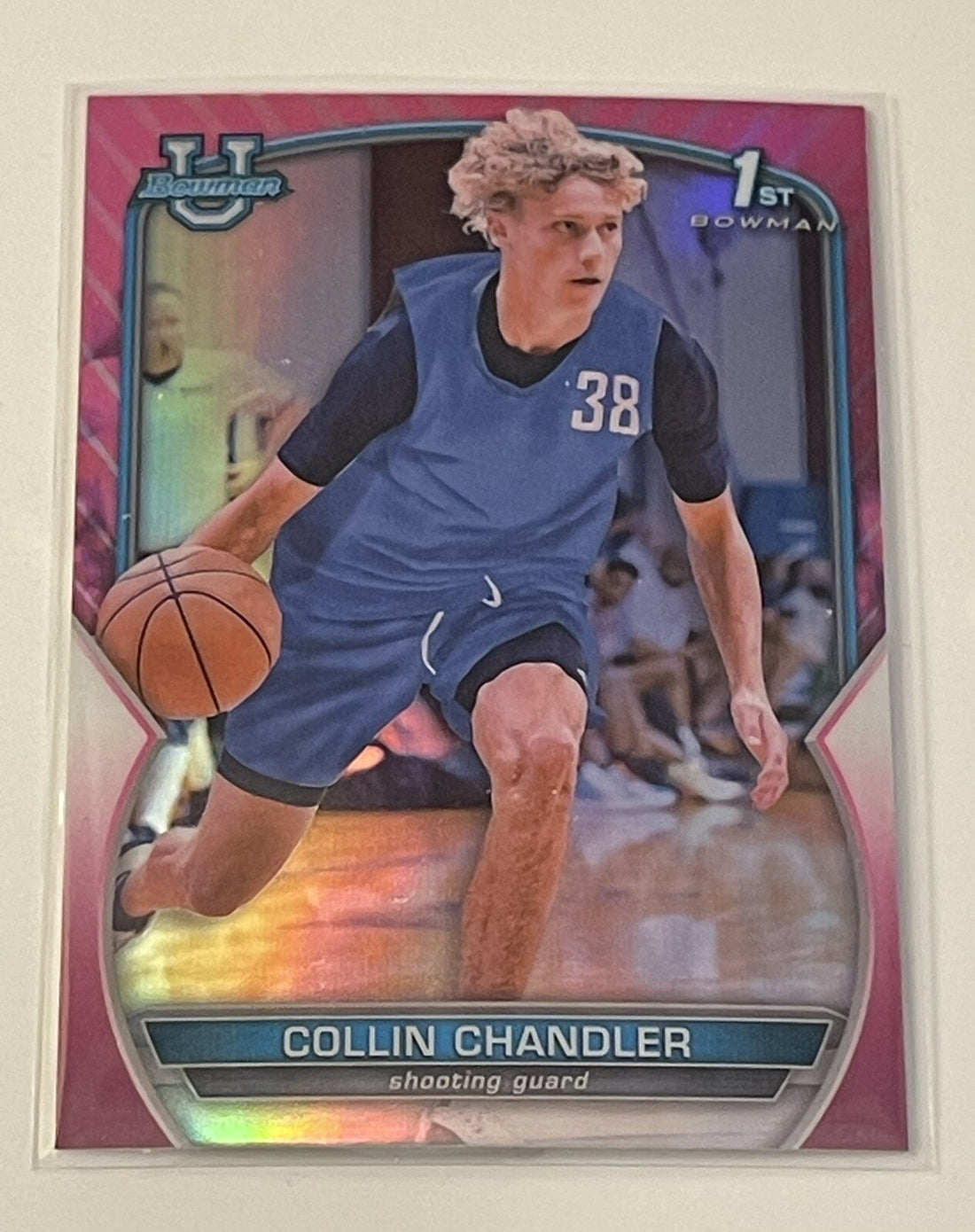 2022-23 Bowman University Chrome Collin Chandler RC 1st Bowman - #2 BYU Cougars
