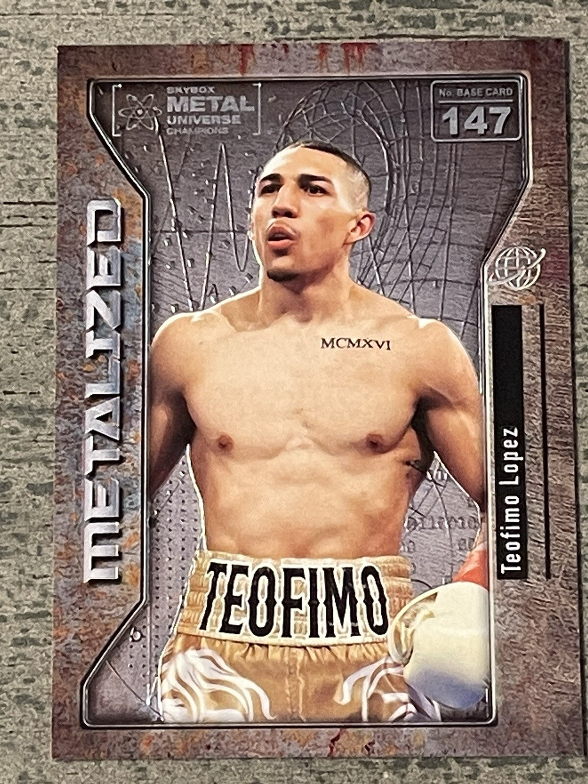 2021 Upper Deck - Skybox Metal Universe Champions Metalized #147 - Teofimo Lopez