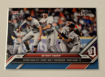 41/49 Detroit Tigers Team* 2024 MLB Topps NOW Baseball 791 - WILDCARD POSTSEASON
