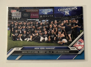 37/49! ALL RISE! NY Yankees* Seal AL East Division 2024 MLB Topps NOW - Card 759