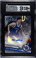 2023-24 Bowman U Chrome - Reed Sheppard Prospect Auto Refractor #BCPA-RS SGC 10