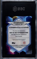 20/50* 2023 Bowman U Best Brady Cook RC Auto Best of 23 Orange Refractor - SGC 9